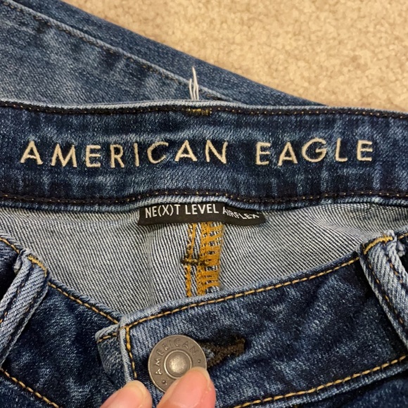 American Eagle Outfitters Slim Next Level Airflex Distressed Raw Hem-32 - Picture 10 of 14